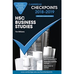 Cambridge Checkpoints HSC 2018 -19 Business Studies & Quiz Me