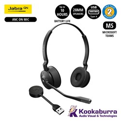 Jabra Engage 55 SE MS Stereo DECT Headset Link400A, USB-A
