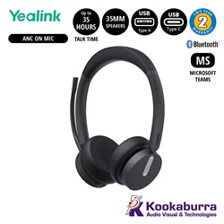 Yealink BH70 MS Stereo Bluetooth Headset USB-C/A