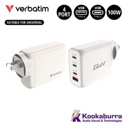 Verbatim 4 Port 100W USB Charger