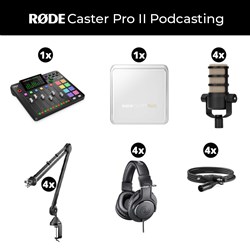 RODECaster Pro II Podcasting Package