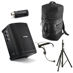 Bose S1 Pro+ Portable PA Shure Wireless Headset BT Backpack