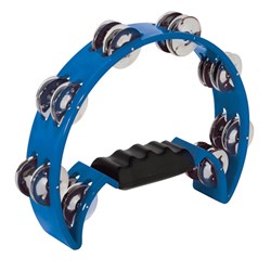 Mano Percussion Half Moon Tambourine Blue