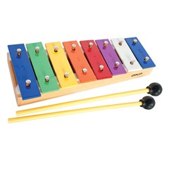 Mano Percussion Glockenspiel Diatonic 8 Coloured Metal Bars