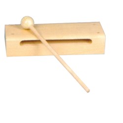 Mano Percussion Guiro Tone Block with Beater