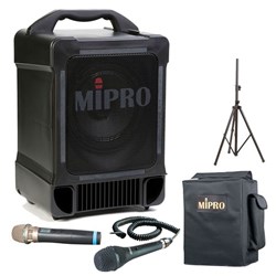 Mipro MA707 Portable PA Freq Agile Wireless Mic & CD/MP3