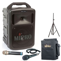 Mipro MA708 Portable PA with Wireless Mic CD/MP3/USB +Cover