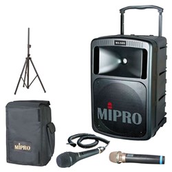 Mipro MA808 Large Venue PA with Wireless Mic +Cover+Stand