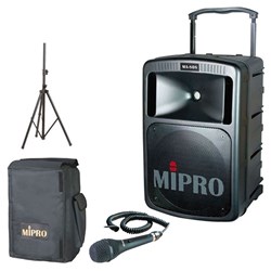 Mipro MA808 Large Venue PA with Corded Mic + Cover +Stand