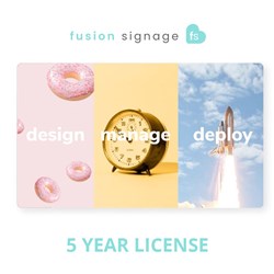 Fusion Signage Advanced 5 Year Licence