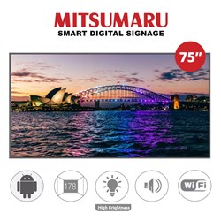 Mitsumaru 75" High Bright Indoor Signage - 1500nit