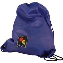 Multi-purpose Nylon Bag with Draw String Blue