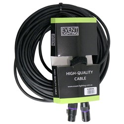 30m XLR 3 pin male to female - Purple Ring