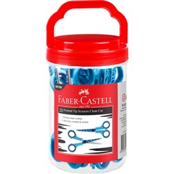 Faber-Castell Clean Cut Scissors Pink & Blue 135mm