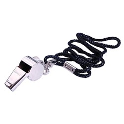 HART Nickle-plated whistle with Lanyard