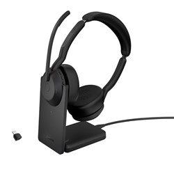 Jabra Evolve2 55 UC Stereo Link 380c Headset + Stand