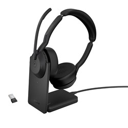 Jabra Evolve2 55 MS Stereo Link 380a Headset + Stand