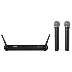 Shure SVX288/PG58 2 x Wireless Handheld Mic System