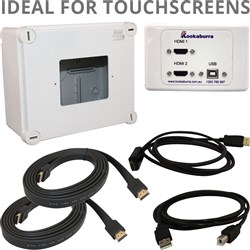 Cable Kit 2m & Wall Plate HDMI -DisplayPort Interactive Panel