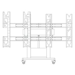 LG All in One 136" LED Display Motorised Stand