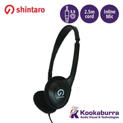 Shintaro Stereo Headset Inline Mic(single combo 3.5mm jack)