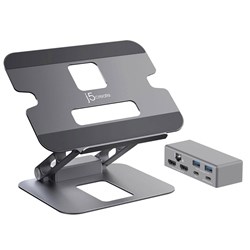 j5create Multi-Angle Dual 4K HDMI Docking Laptop Stand