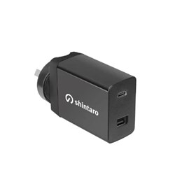 Shintaro 65W GaN 2 Port USB Wall Charger