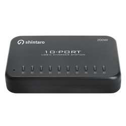 Shintaro 10 Port USB-C Intelligent Charger 200W