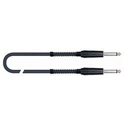 QuikLok Black Series Cable 9m 6.5mm-6.5mm Straight Mono Jack