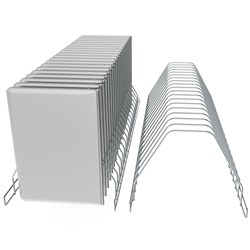 PC Locs Carrier 40 Cart Device Rack - 2 x 20 Slots