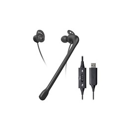 Audio Technica In-Ear USB Headset w/Noise-Cancelling Mic