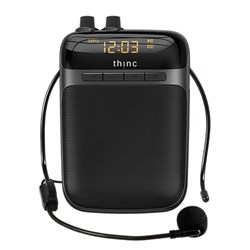 Thinc Voice Amplifier with Wired Microphone - Black