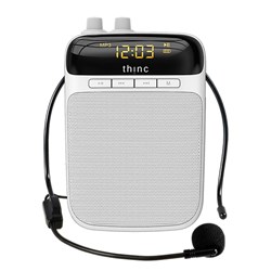 Thinc Voice Amplifier with Wired Microphone - White