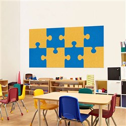 Visionchart Acoustic Wall Pinboard Jigsaw 2400x1200mm