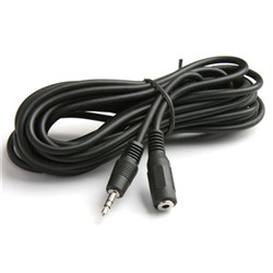 Extension Cable 3.5mm Plug to Socket Stereo Shielded 5m