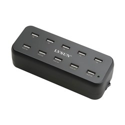 LVSUN 10 Port USB Intelligent Charger 60W