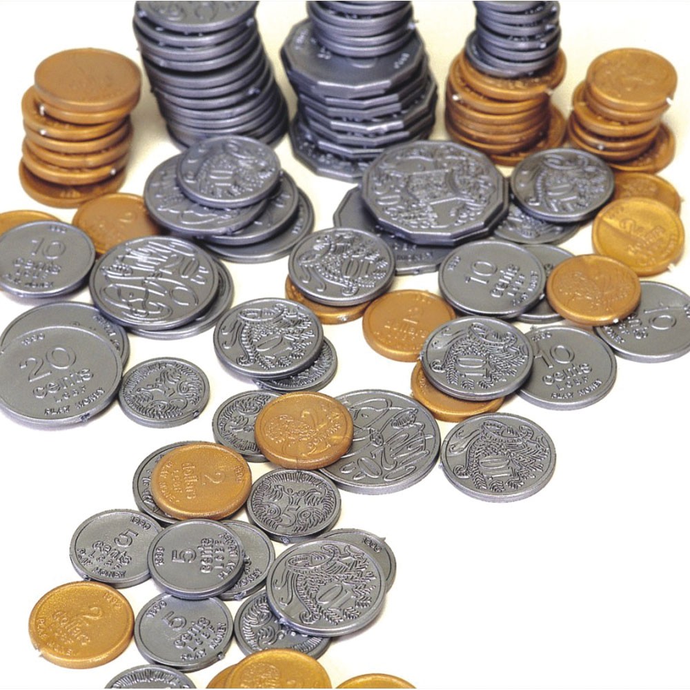 ZECLMON Plastic Coins Kookaburra Educational Resources one of