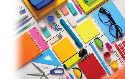 stationery office supplies post it exercise books paper cleaning stationery
