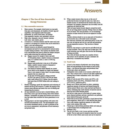 9780855838140 Spotlight QCE Earth & Environmental Science Unit 3&4