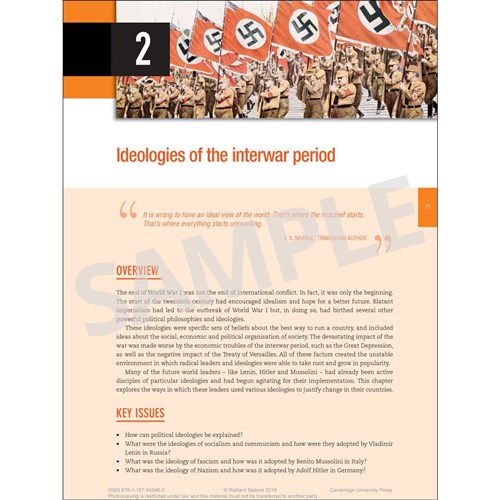 9781107543485 Analysing 20th Century History Unit 1 & 2 Pack