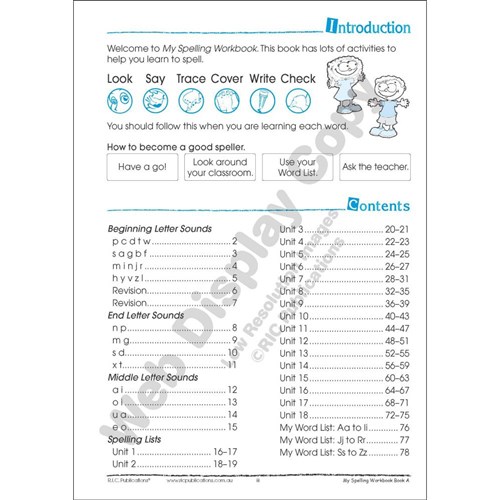 9781863116978 My Spelling Workbook Book A Ages 56 Kookaburra
