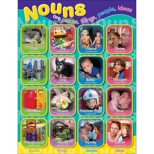 CH6008 Chart Photo Nouns Kookaburra Educational Resources one