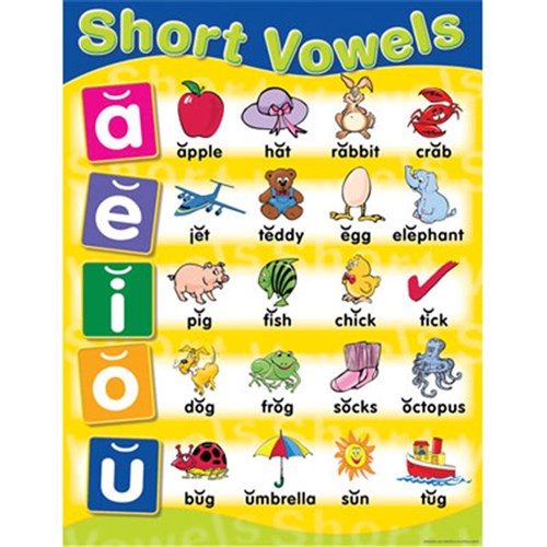 CH6110 - Chart - Short Vowels - Kookaburra Educational Resources - one