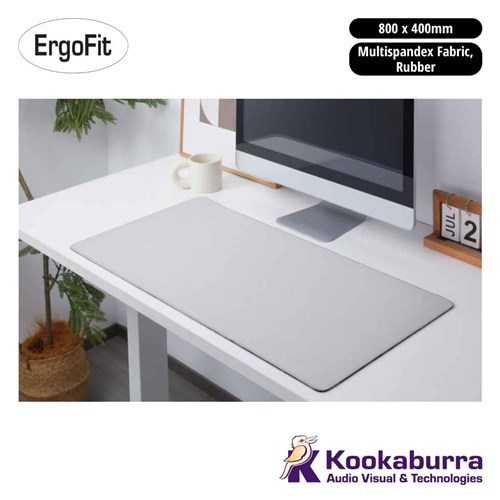 ErgoFit Desk Mat 800x400mm Cool Grey