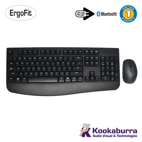 ErgoFit Wireless Ergonomic Keyboard & Mouse Combo
