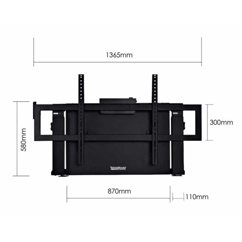 TouchBoard Wall Mounted Height Adjustable Twin Column Lift