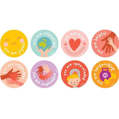 MS032 Merit Stickers Character Values Kookaburra Educational
