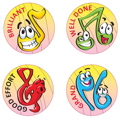 MS110 Merit Stickers Music Kookaburra Educational Resources one