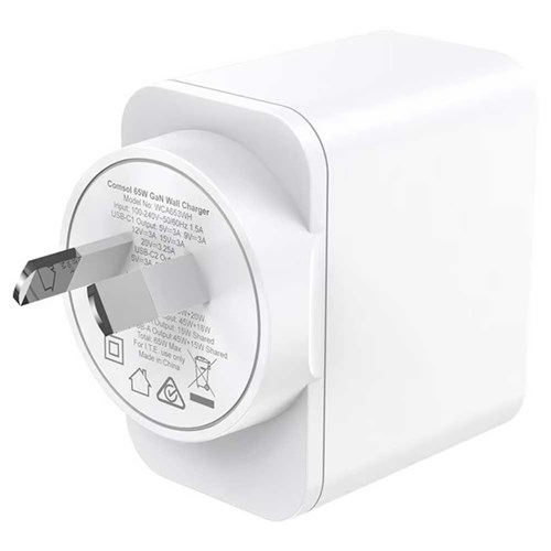 Comsol 65W GaN Wall Charger USB-C/A