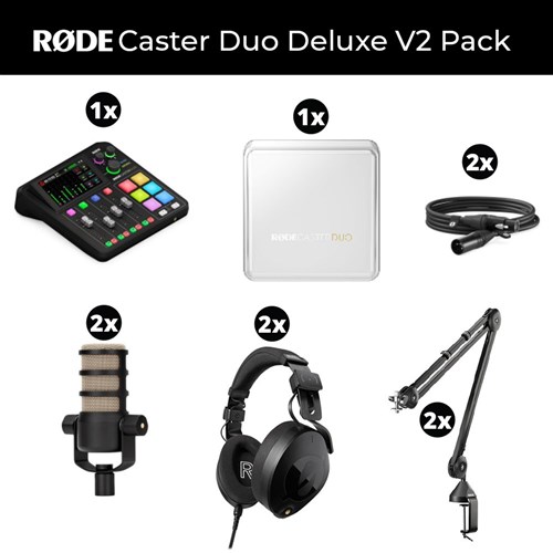 RODECaster Duo Deluxe V2 Package